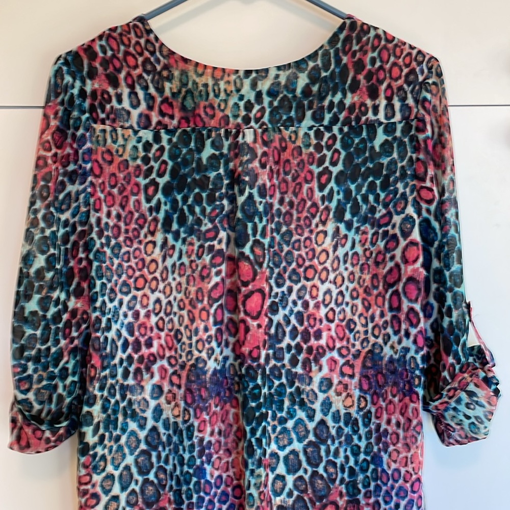 Care Of You Swim Dress Coverup Size M/L Leopard Print. Scarf-Like Material.